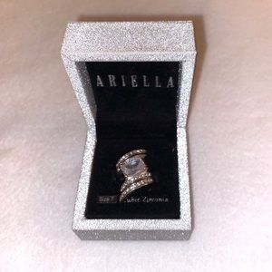 New Ariella cubic zirconia ring with jewel